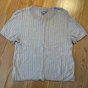 Jcrew silk blend cropped t shirt